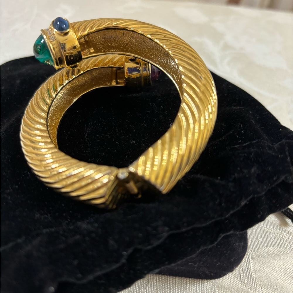 🆕 Givenchy Cable Renaissance stone Bangle - Picture 6 of 7